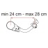 Dettaglio del portabici Fiamma Bike Block Pro 2 – supporto curvo nero con lunghezza regolabile 24-28 cm.