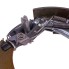 Detailaanzicht van KNOTT ANS remschoenen 20-2425 – zelfstellend mechanisme met bruine en zilveren remvoering.