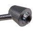 Detailaanzicht van het Laadklepslot – met 14 mm schroefdraad en een hexagonale kop in grijs en zilver.