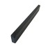 Bow support cushion – side view showing long rectangular shape and soft black PUR foam material.