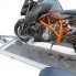 Set 2 x Motorrad Standschiene mit Haltebügel und Wippe inkl. Alu Auffahrschiene