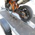 Motorrad Standschiene mit Haltebügel und Wippe Halteschiene für PKW Anhänger