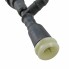 Detaljevisning af CHF-kabel til elektrisk slagbegrænser – fleksibel sort og hvid kabel med elektrisk stik.
