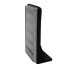 Reflector white – side view showing rectangular shape, textured surface, and black mounting bracket.