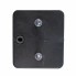 Aspöck Fogpoint rear fog light – top view showing two clear lenses and a black housing with a single mounting hole.