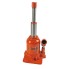 Hydraulische KoJack caravan krik – oranje en zilver – met ingebouwd waterpas en hefvermogen van 2000 kg.
