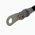 Battery cable – angled view showing black color and silver ring terminal, 1050 mm length.
