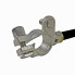 Battery cable black – detail view showing a pole terminal, eyelet, and galvanized finish in black and silver.