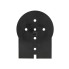 Rubber holder for Jokon type 272 position lights – front view showing black circular shape and five mounting holes.