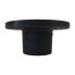 Wheel hub Schlegl 5 x 112 – side view showing black raw finish and central cylindrical hub