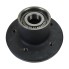 Wheel hub Schlegl 5 x 112 – front view showing black finish, 5 bolt holes, and taper roller bearing.