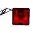Feu brouillard arrière IFOR Williams – lumière rouge carrée avec câble noir, vue de face.