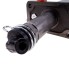 Hand hydraulic pump – detail view showing metallic cylinder, rubber seal, and quick-release pin in black and silver.