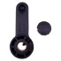 Plastic lever for valve – top view showing smooth black surface and circular mounting hole for Chapel hydraulic pumps
