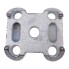 IFOR Williams counter plate U-bolts for leaf springs – top view showing rectangular shape and four mounting holes in silver...