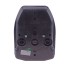 Rear light Radex type 6900 – back view showing central connector and three circular sockets in black.