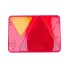 Spare lens for AJBA rear light RL.82.110 – front view showing red and yellow triangular lenses with embossed text.