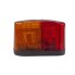 Geka multi-chamber light BBSK95R – front view showing red and orange lenses with a horizontal stripe pattern.