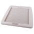 Telaio interno Dometic Seitz – vista dall'alto – colore bianco crema con tende a rullo integrate e apertura centrale.
