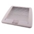 Telaio interno Dometic Seitz – vista dall'alto – in bianco crema con tende a rullo integrate e fessure di ventilazione.