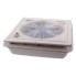 Ovenfra – Fiamma Turbo Vent i hvid med Polar Control, 400 x 400mm, 12V ventilator.
