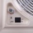 Fiamma Taghætte Turbo Vent – hvid ventilator med polar kontrolknap og ind/ud kontakt set forfra.