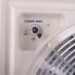 Forfra – Fiamma Turbo Vent i hvid med kontrolknap og grøn indikatorlys til ventilation.
