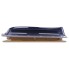 Fiamma Turbo Vent Crystal – Seitenansicht der Dachhaube mit blauem und weißem Design, 400 x 400mm, 12V, Polar Control.