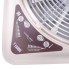 Fiamma Turbo Vent Premium – top view showcasing the white vent with purple accents and four rectangular mounting holes.