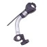 Portabici Fiamma Bike Block Pro 2 – supporto nero con braccio curvo e impugnatura in gomma, vista laterale.