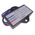 LED light processor 12V – front view in black with blue accents and two mounting holes.