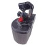 Frontvy av Chapel FLEXePUMP handhydraulisk pump – svart med röd kork och hydraulisk behållare.