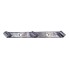 3 hole partition wall holder – top view showing three mounting points in gray and silver, with curved ends.