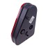 AJBA FP70 rear light – right-facing angle view with red lens, mounting holes, and connector port.