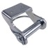 Supporto imbullonato con bullone da 16 mm – vista frontale – finitura galvanizzata e leva curva.