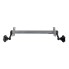 Schlegl 750kg trailer axle MB8 – front view showing galvanized silver and black finish with 4x130 bolt pattern.