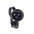 3-polige stekker volgens DIN 9680 – zwarte connector met gebogen handgreep en beschermkap, voor aanhangwagens en machines.