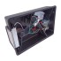 Vue en angle – boîtier de lumière Aspöck Multipoint 4 droite 24-8600-007 avec plusieurs ampoules et câblage interne.