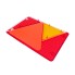 Lentille de remplacement Aspöck Multipoint 4 – feu arrière triangulaire rouge et orange avec surface texturée.