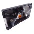 Achterlicht Aspöck Multipoint 5 – multifunctioneel met achteruitrijlicht en driehoekige reflector in zwart en oranje.