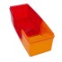 Reservglas SAW / HELLA 7098 – transparent röd och orange lins med inre textur, vänster sida, utan belysning.