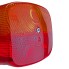 Lampe à trois chambres Jokon BBS(K) 215/1R – vue de face avec lentille rouge et orange, réflecteur circulaire.