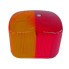 Replacement lens EK95 Geka – top view showing red and orange sections with a textured surface