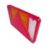 Lentille de rechange Radex droite type 5900/5901 – vue en angle montrant le réflecteur triangulaire rouge et la lentille...