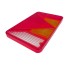 Lentille de rechange Radex droite type 5900/5901 – vue de face avec sections rouge et jaune, et zone de lentille claire.