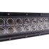 LED Panel Lightbar 1140mm 240W – buet lysbjælke med 80 LED'er og sort/sølv finish, set forfra.