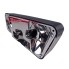 Rear light AJBA RL.20.110 – front view showing chrome housing, red lens, and two mounting holes.