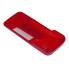 Spare lens for AJBA rear light RL.20.110 – top view showing red rectangular lens with textured surface.