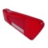 AJBA RL.20.110 – left-facing side view showing a red triangular lens with a reflective strip and two mounting holes.