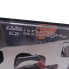 AJBA RL.20 rear light – left side view showing black and silver design, dimensions 222x100x60mm.
